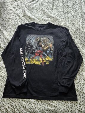Zero Skateboards x Iron Maiden 'Number of the Beast' Long Sleeve - XL